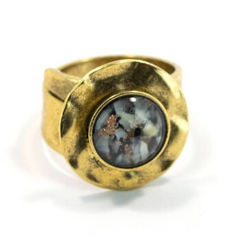 Bohemia Antik Ring 01 - Bague élégante avec cabochon en verre 4