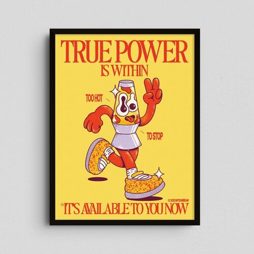 Giclée Art Print - True Power Is Within - Yellow - My Sunbeam