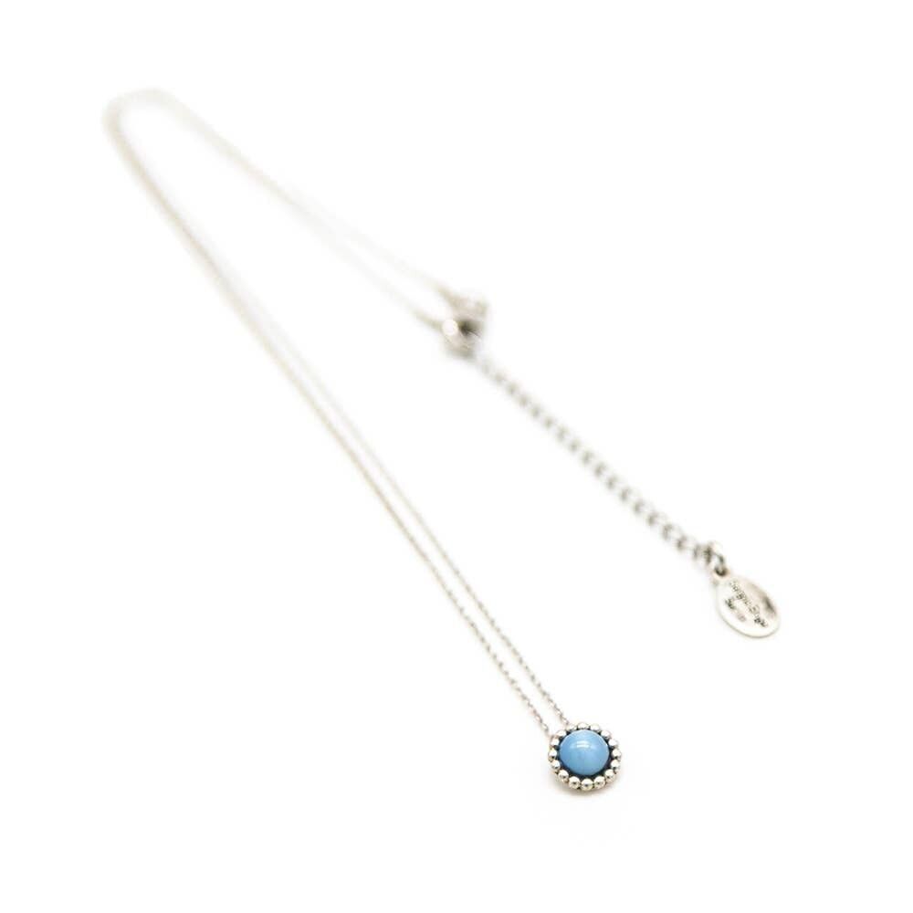 Collana Bohemia 06 - Delicata collana con un piccolo pendente in vetro