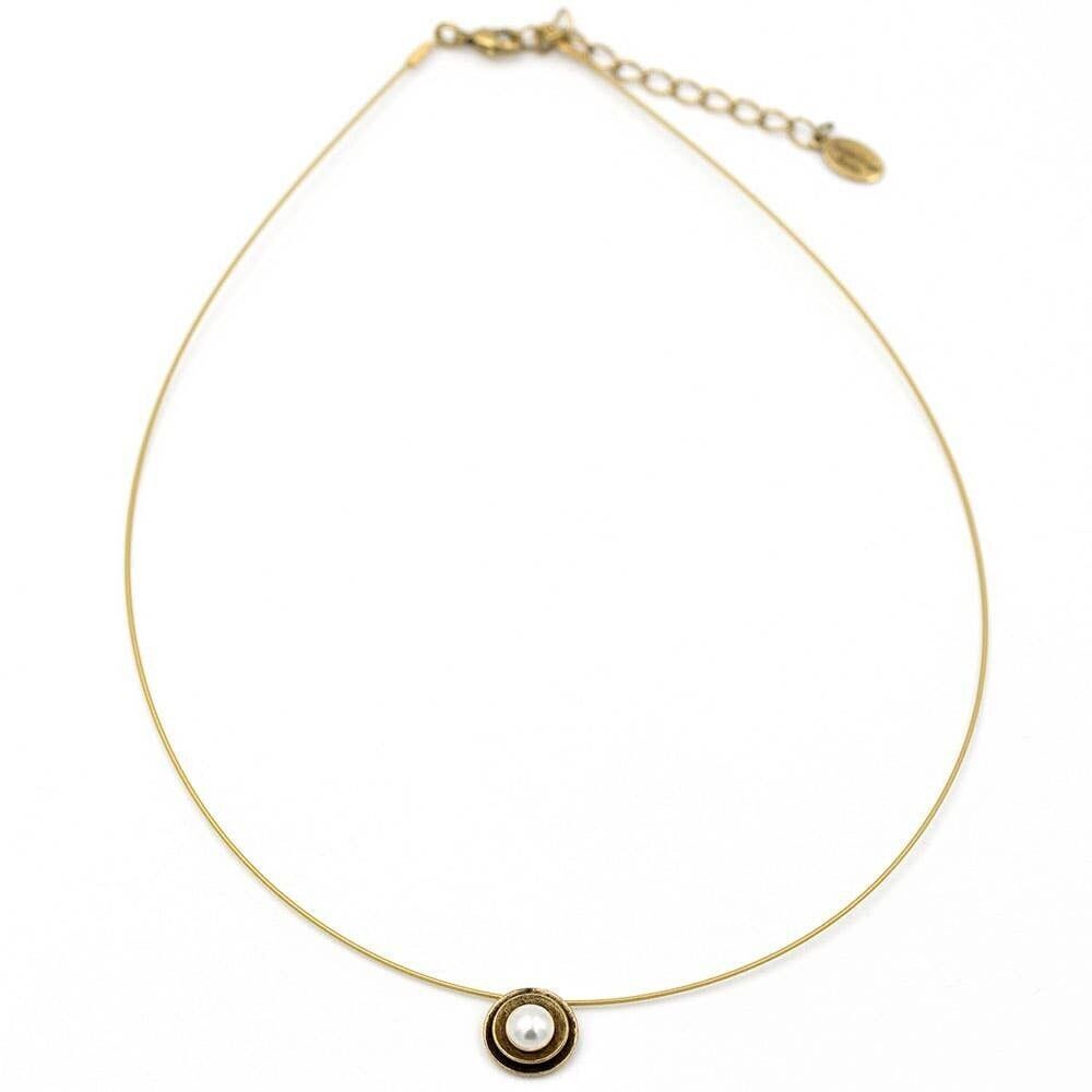 Classics necklace 10 with pearl bowl pendant