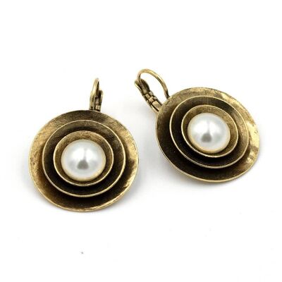 Classics earring 08 bowl-shaped, with pearl