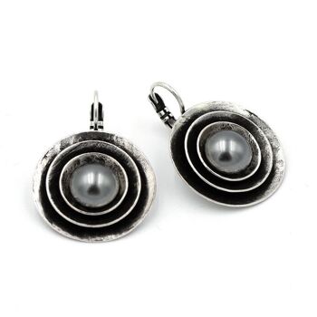 Boucle d'oreille Classics 08 en forme de bol, avec perle 12