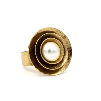 Classics Ring 08 schälchenförmig, mit Perle