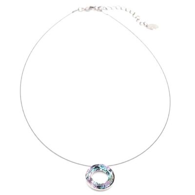 Cosmic Kette 02 Elegante Kette mit changierendem Kristall