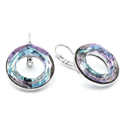 Cosmic Earring 02 Elegant pendant with iridescent crystal