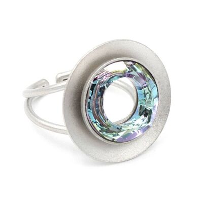 Cosmic Ring 10 Elegant ring with iridescent crystal