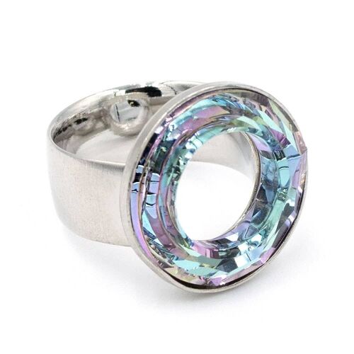 Cosmic Ring 02 Eleganter Ring mit changierendem Kristall