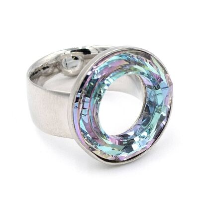 Cosmic Ring 02 Elegant ring with iridescent crystal