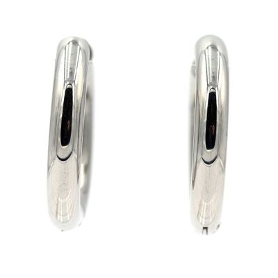 Boucle d'oreille en acier inoxydable 20 anneaux brillants
