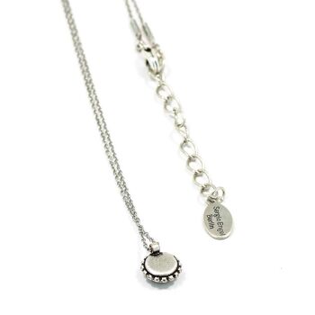 Flower Necklace 01 - Collier minimaliste avec pendentif en cristal 3