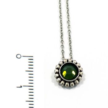 Flower Necklace 01 - Collier minimaliste avec pendentif en cristal 4