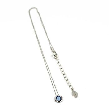 Flower Necklace 01 - Collier minimaliste avec pendentif en cristal 6