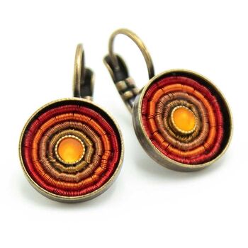 India Antik Earring 06 Petites boucles d'oreilles colorées 31