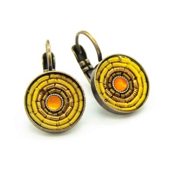 India Antik Earring 06 Petites boucles d'oreilles colorées 34