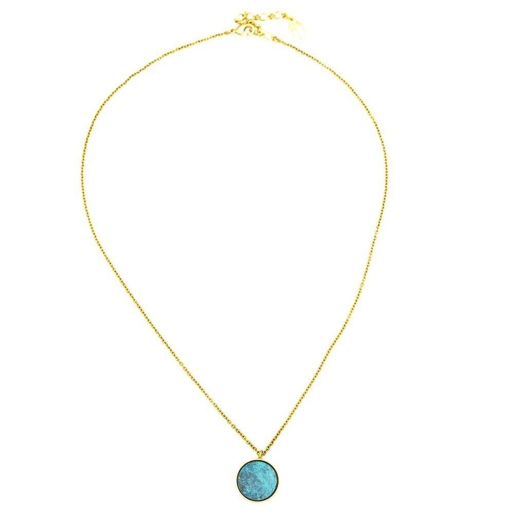 Patina Chain 05 Catena pendente con intarsio in metallo colorato