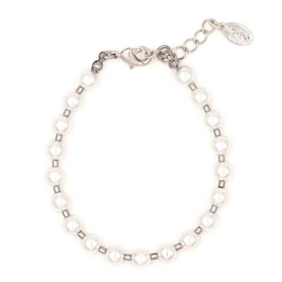 Perla bracelet 18 pearl bracelet with metal parts