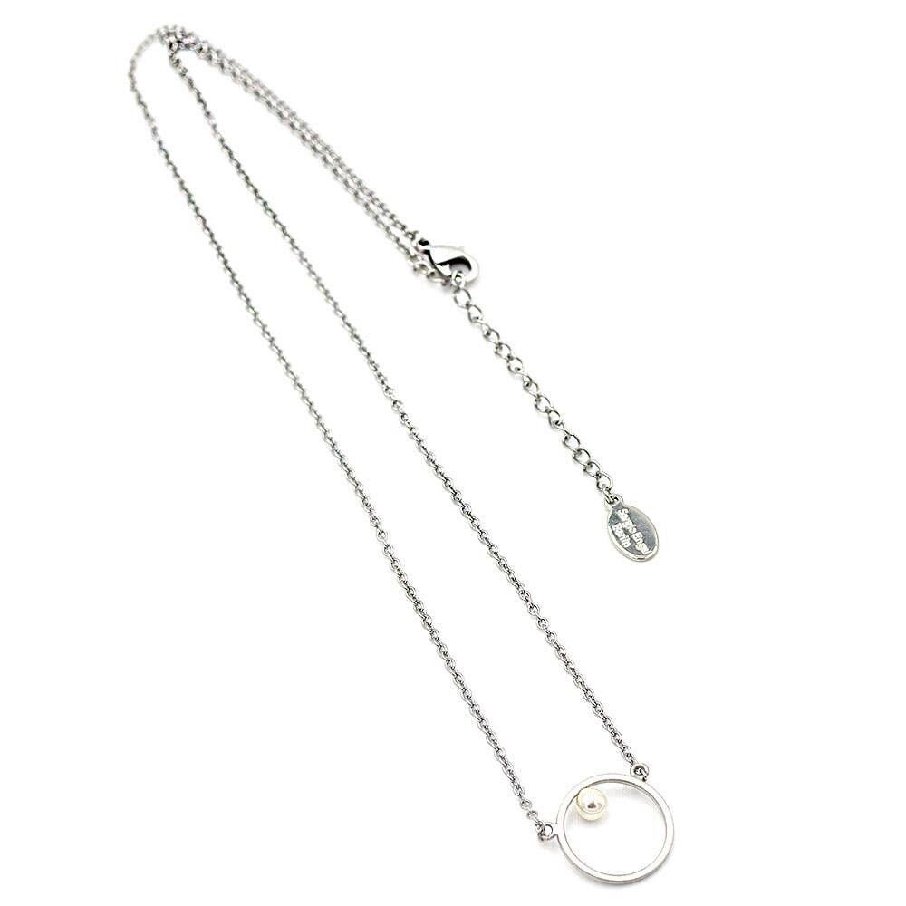 Collana Perla 06 con pendente a cerchio