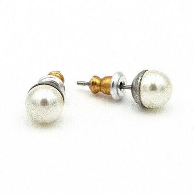 Boucle d'oreille Perla 08 Clous de perles classique