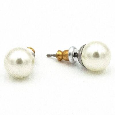 Pendiente Perla 09 Stud clásico de perlas