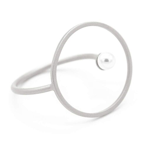 Perla Ring 08 mit Kreiselement und Perle