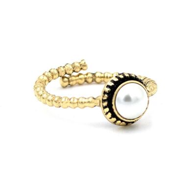 Anello Perla 16 Romantico anello con piccola perla