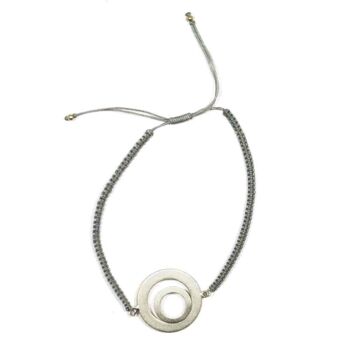 Pura Bracelet 33 Bracelet textile avec élément circulaire 1