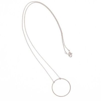 Pura Necklace 18 Minimalist, with circle pendant