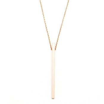 Collier Pura 24 Minimaliste avec pendentif bâton 3