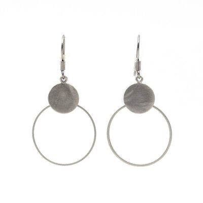 Pura Earring 56 Chic earrings with plates and circles