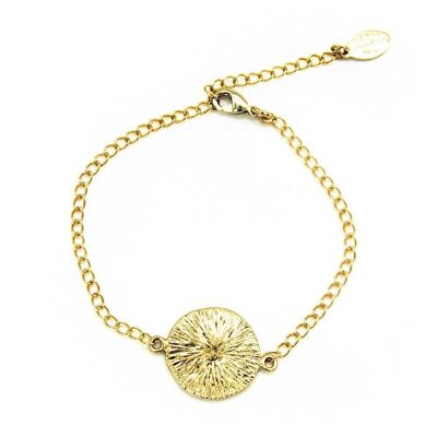 Bracelet Shine 01 avec élément en plaque structuré