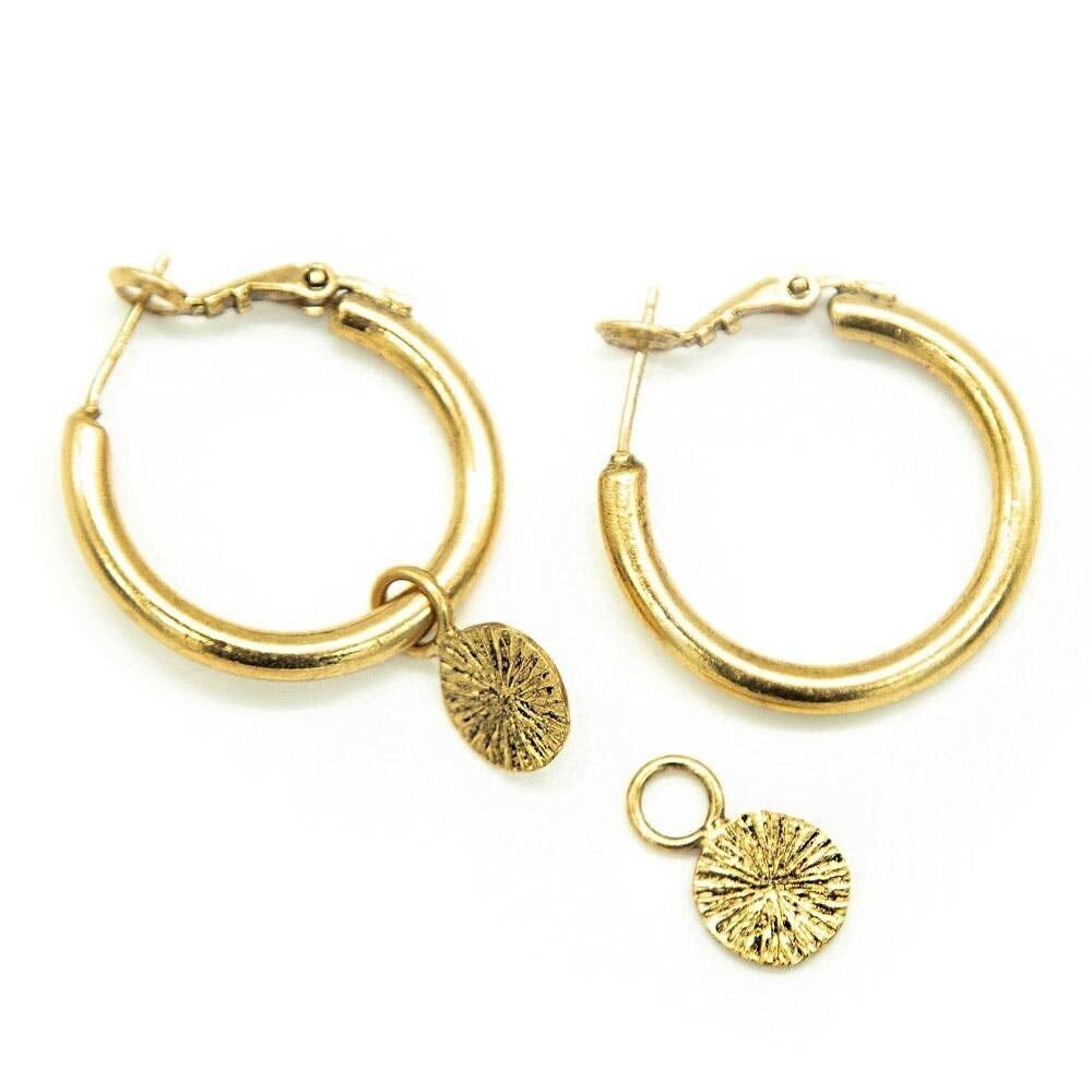 Shine earring 05 stud creole with pendant