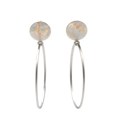 Pura Recycled earring 04 stud creole in matt/glossy look