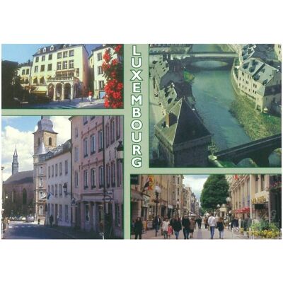 Carte Postale 4 Photos Luxembourg