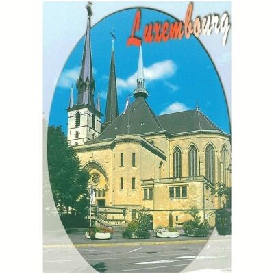 Luxembourg Cathedral Postcard