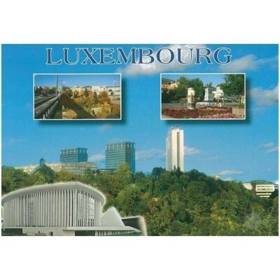 Luxemburger Panorama-Postkarte