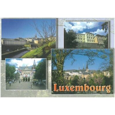 Postal Luxemburgo x4 Paisajes