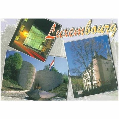 Luxemburg-Postkarte x3 Fotos