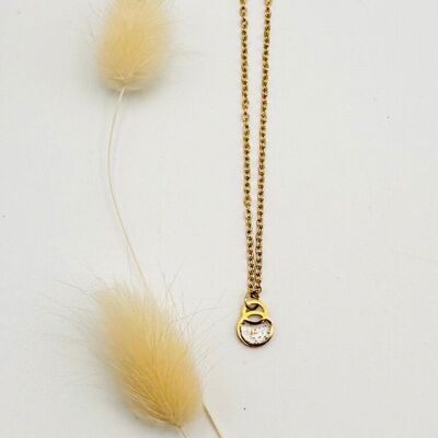 Collier Double Je - Poudre d'or