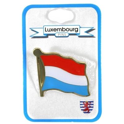 Chapa de bandera de Luxemburgo