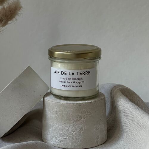 Air de la Terre | pot en verre 200g | bougie végétale