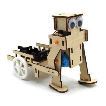 RoboPromeneur : Le robot qui marche à fond les boulons - Kit d'assemblage en bois STEM 3