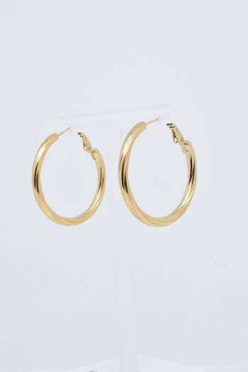 Boucles d'oreilles en acier inoxydable - BO100027 1