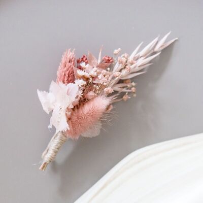 Pin Dried Flowers Pink Monochrome