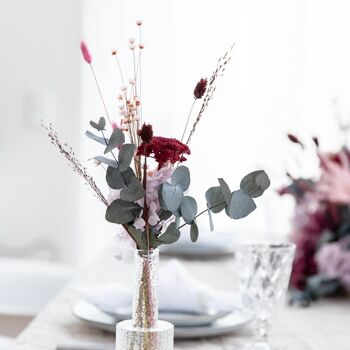 Bouquet de fleurs séchées décoration de table Berry 5