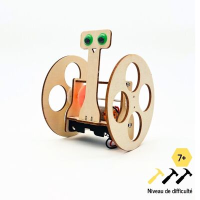 RoulaBot: The snail that boosts the turbo! - STEM wooden assembly kit