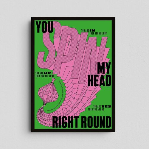 Giclée Art Print - You Spin My Head Right Round - Mario Carpe