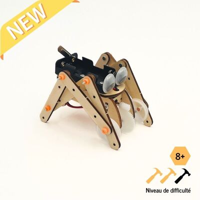 SpiderBot 2.0: La evolución definitiva de la araña robótica - Kit de montaje de madera STEM