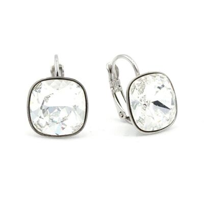 Basics Earring 02 - Elegant rhinestone earrings with leverback