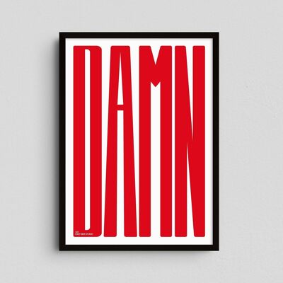 Impression d’Art Giclée - DAMN - Crimson