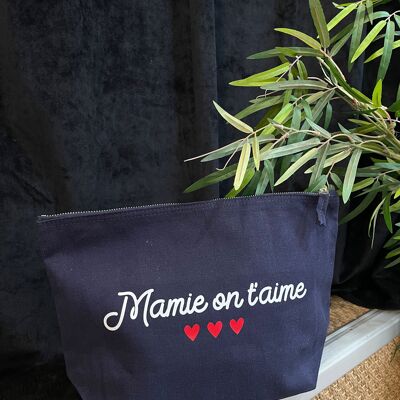 Trousse de toilette XL " Mamie on t'aime"